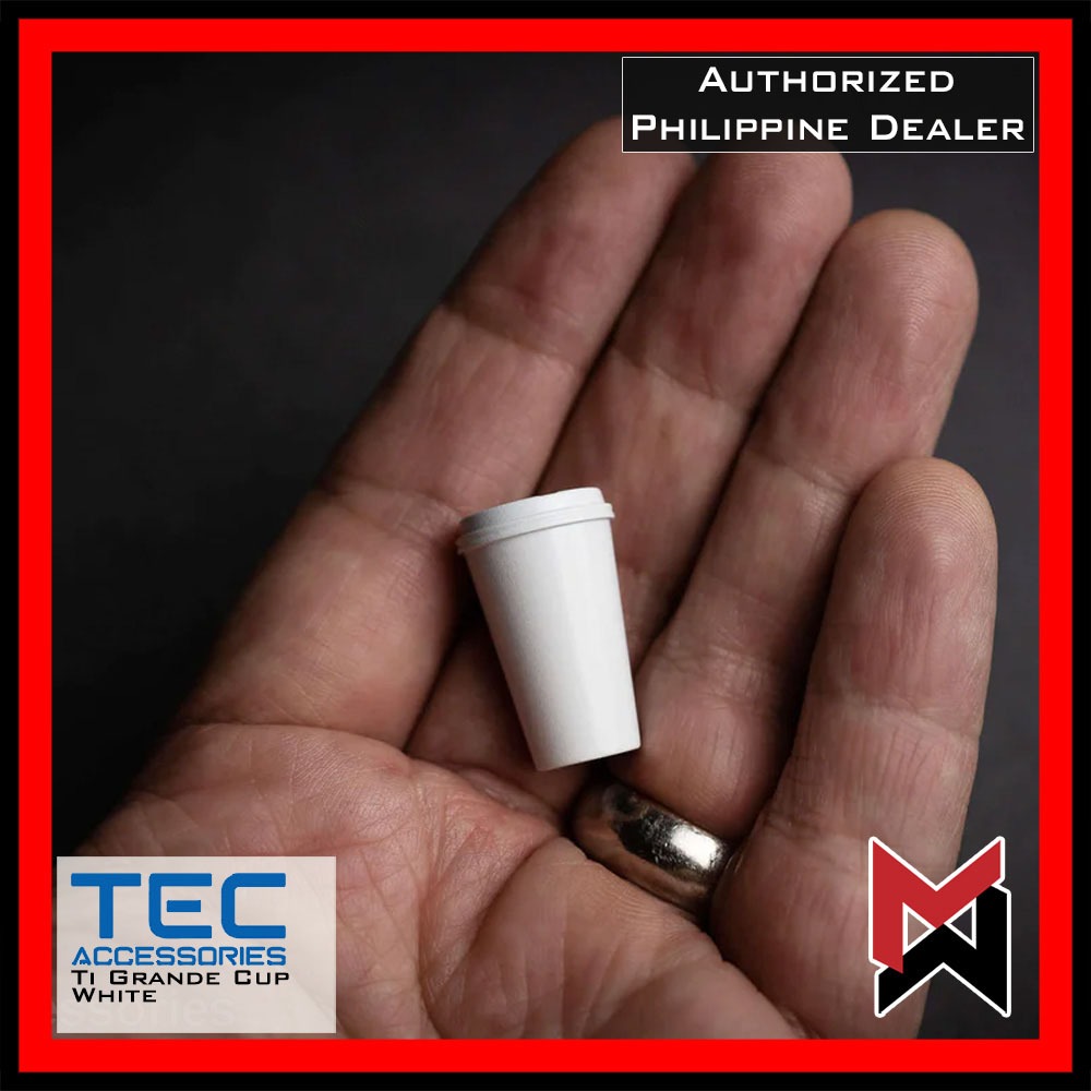 TEC - Ti Grande Cup Lanyard Bead - White - TEC Accessories