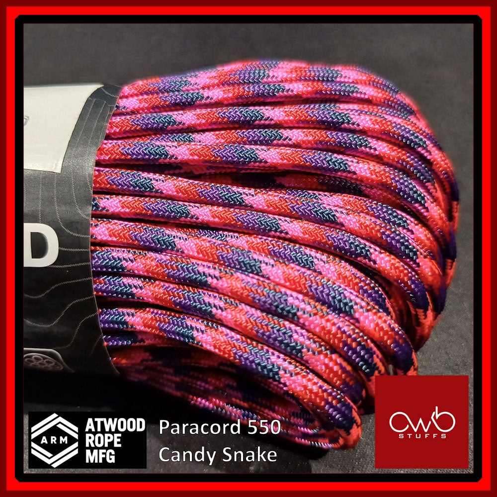 Atwood USA - Paracord 550 - 10ft Length - Set 4 of 5 (Special Exclusive Pattern Set 1)