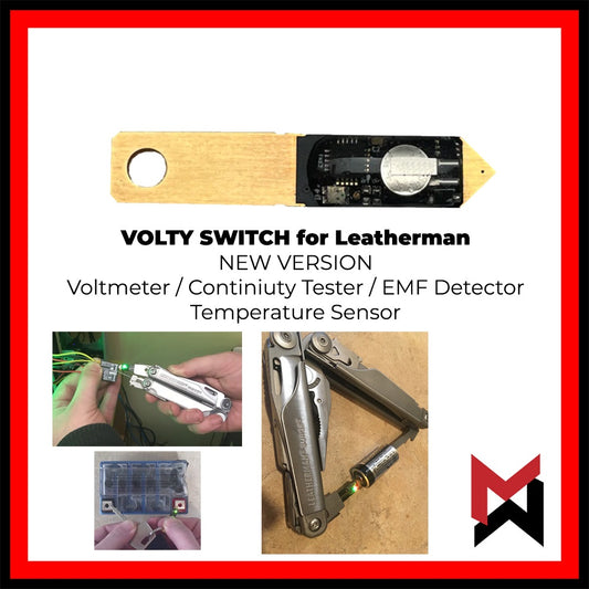 Volty Swith for Leatherman / Standalone - Smallest Multitester / Multimeter