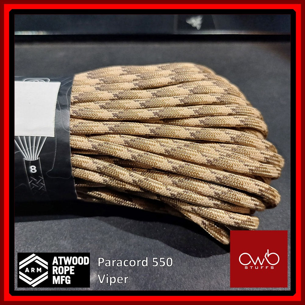 Atwood USA - Paracord 550 - 10ft Length - Set 4 of 5 (Special Exclusive Pattern Set 1)