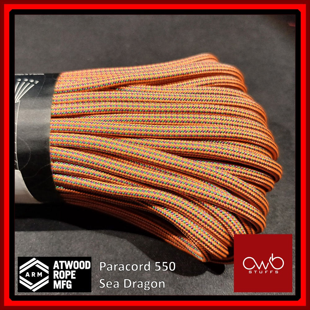 Atwood USA - Paracord 550 - 10ft Length - Set 4 of 5 (Special Exclusive Pattern Set 1)