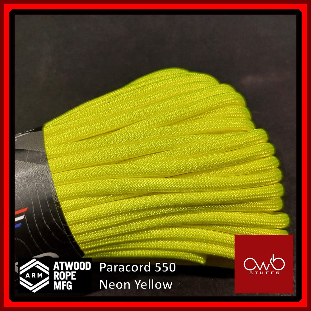 Atwood USA - Paracord 550 - 10ft Length - Plain Colors