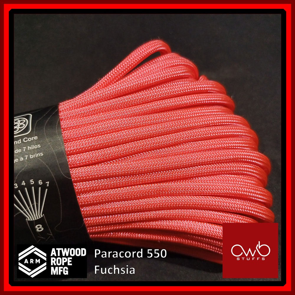 Atwood USA - Paracord 550 - 10ft Length - Plain Colors