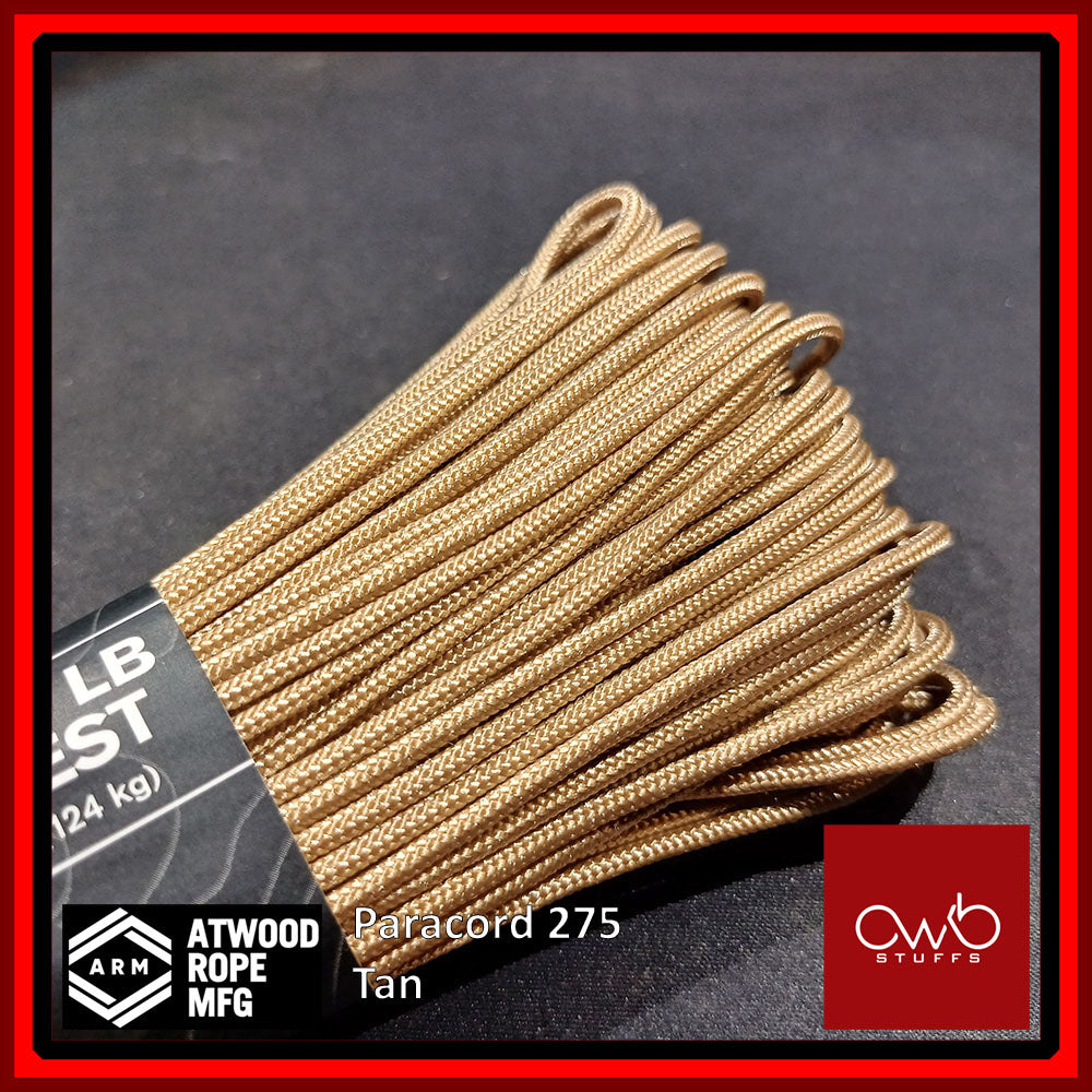 ATWOOD USA - Tactical Cord 275 - Set 1 of 2 - Paracord 3/32 4 Strand