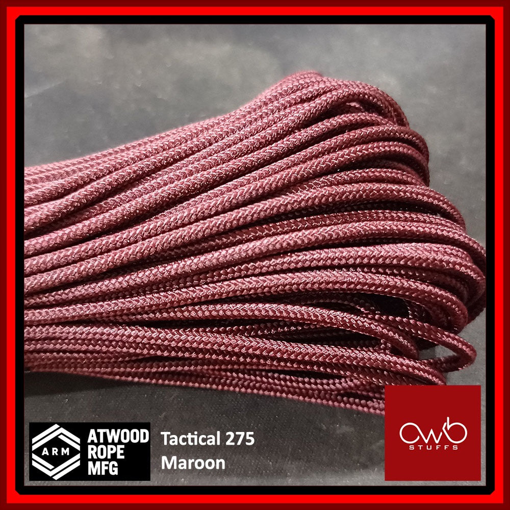 ATWOOD USA - Tactical Cord 275 - Set 1 of 2 - Paracord 3/32 4 Strand