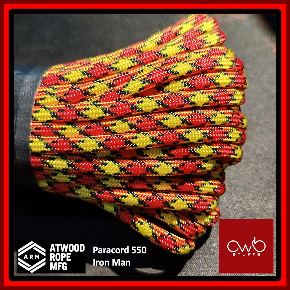 Atwood USA - Paracord 550 - 10ft Length - Set 4 of 5 (Special Exclusive Pattern Set 1)