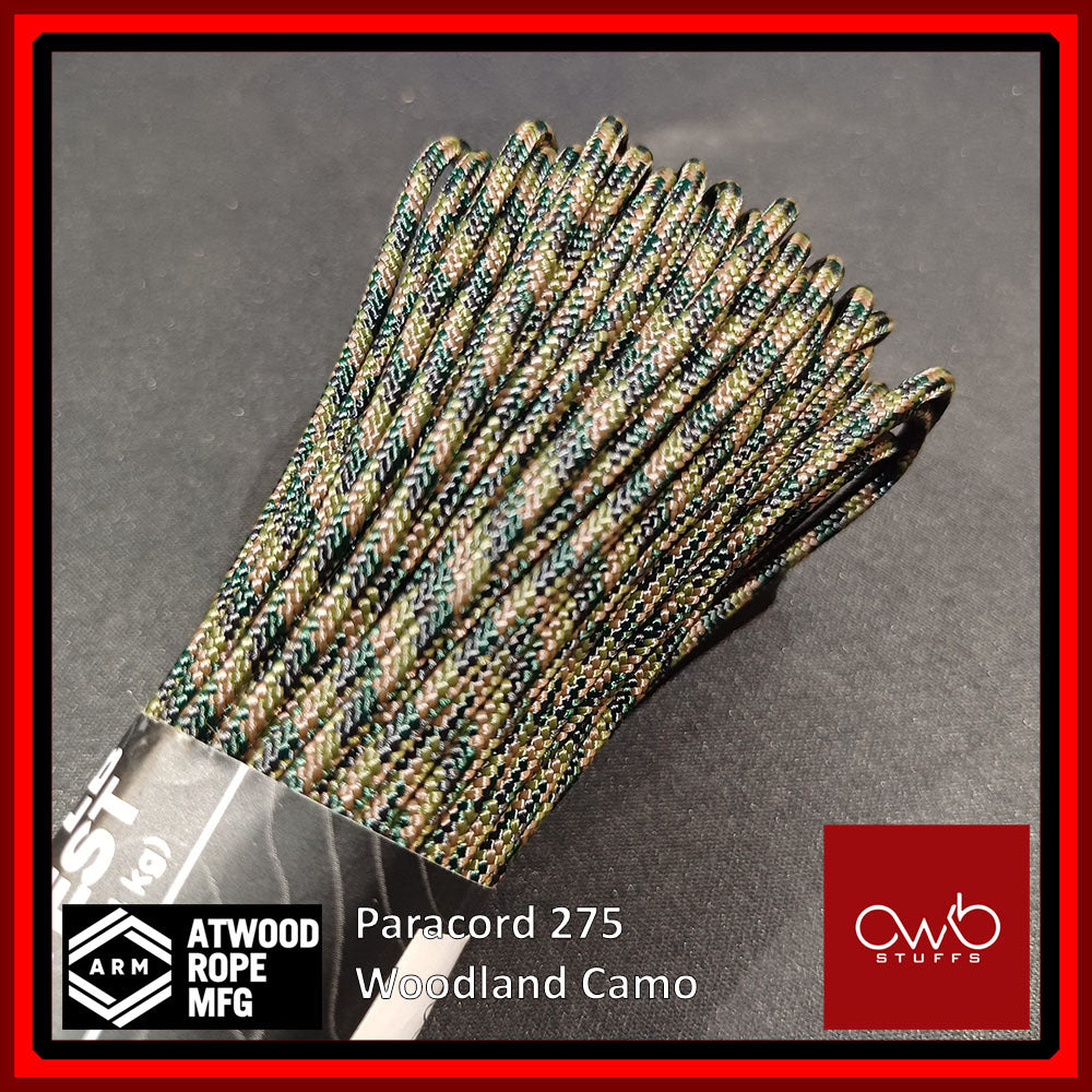 ATWOOD USA - Tactical Cord 275 - Set 1 of 2 - Paracord 3/32 4 Strand