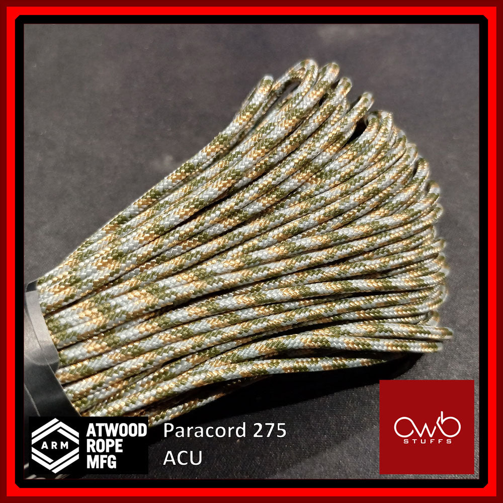 ATWOOD USA - Tactical Cord 275 - Set 1 of 2 - Paracord 3/32 4 Strand