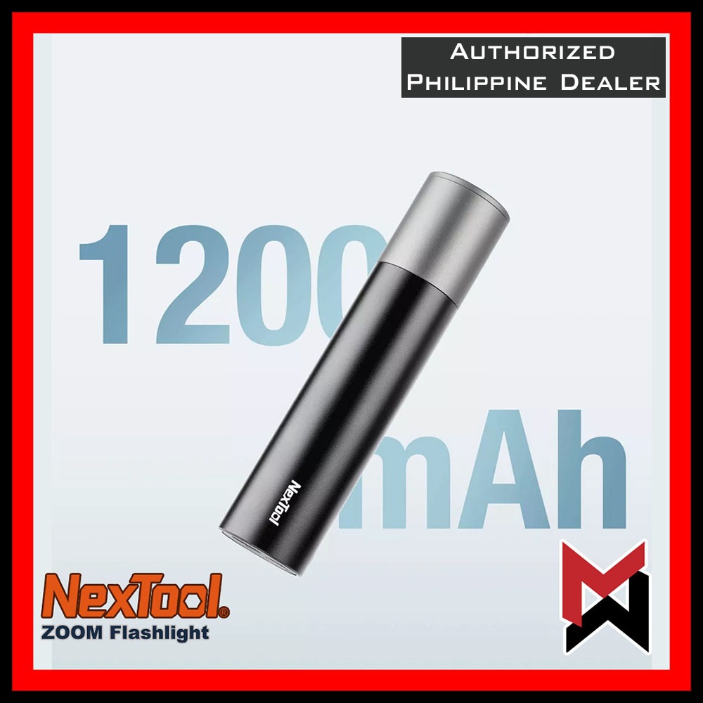 Nextool Minimalist Zoom Flashlight - 1200mah / 150 lumens at 3 hours / 15 lumens at 15 hours