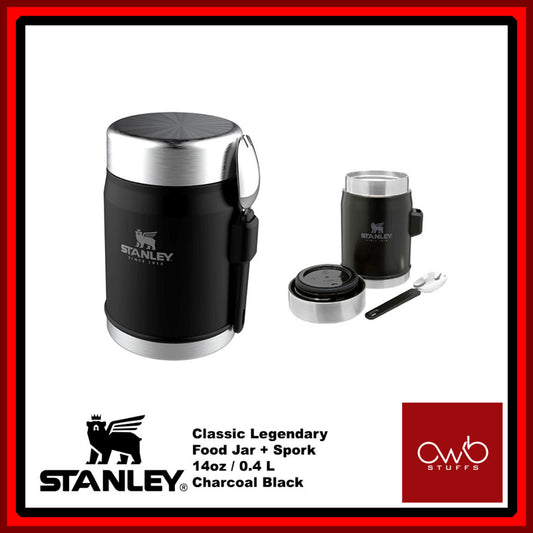 Stanley - Classic Legendary Vacuum Food Jar + Spork - Matte Black