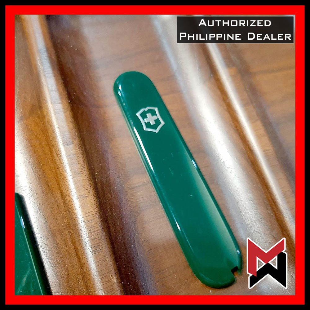 Victorinox GREEN 91mm Scale / Handle / Pen - Front Back / 1 - 2 Slots Scales Handles Replacement