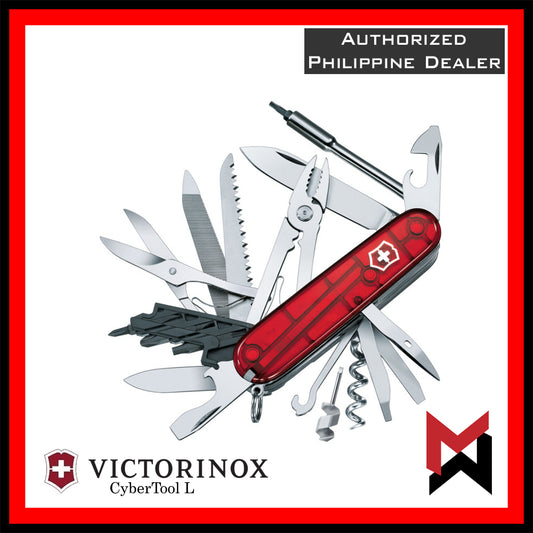 Victorinox Cybertool L / 41 - Red Transparent - 1.7775.T - Cyber tool