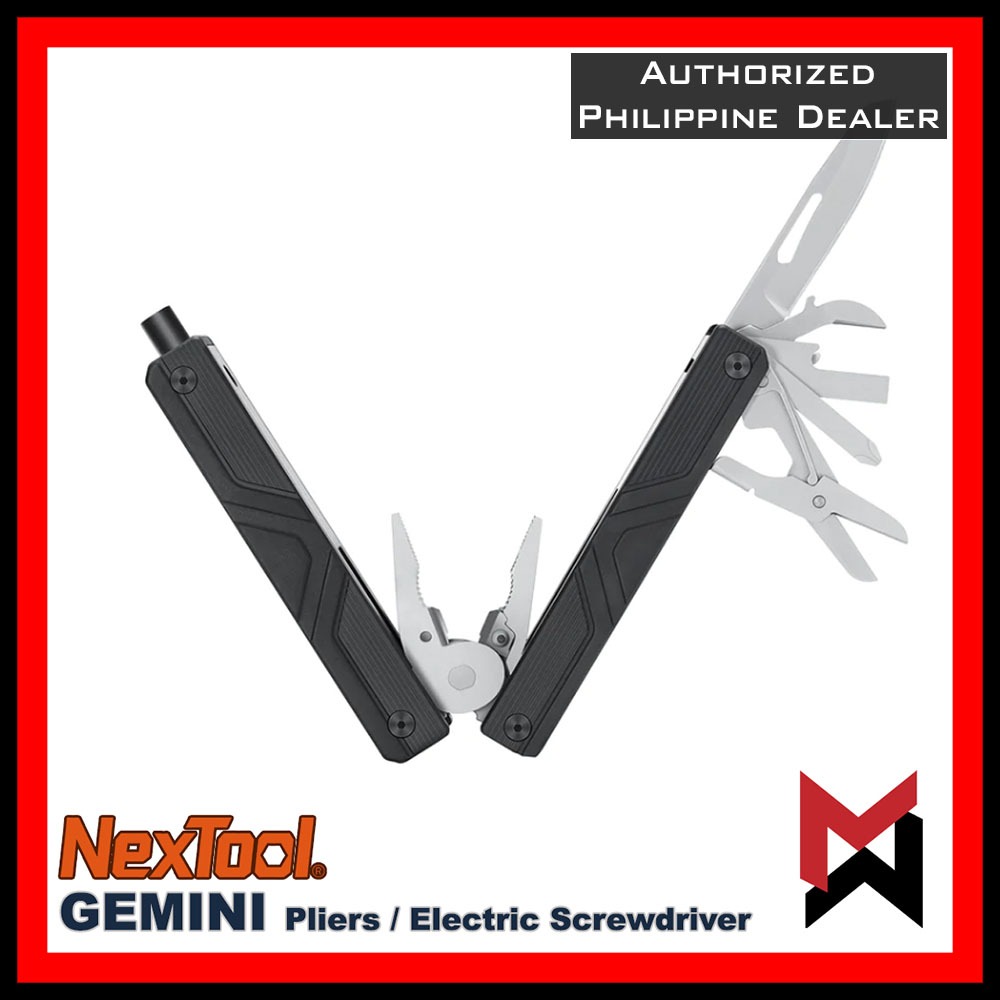 Nextool - Gemini - Pliers Multitool w/ Electric Screwdriver