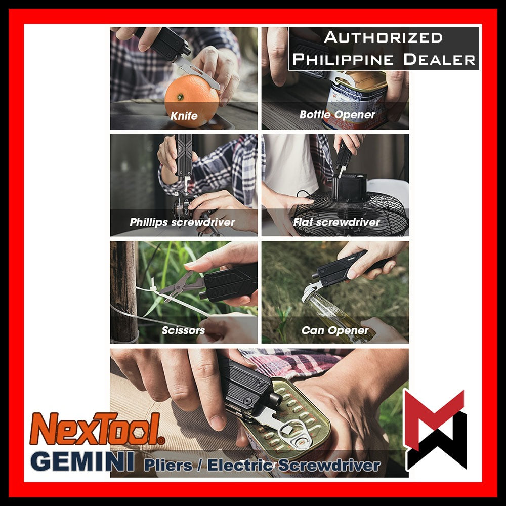 Nextool - Gemini - Pliers Multitool w/ Electric Screwdriver