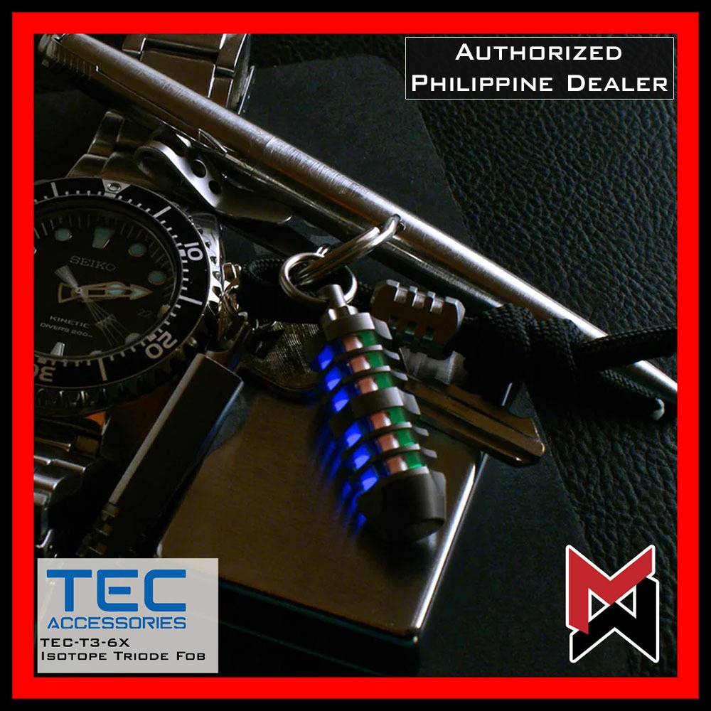 TEC - T3-6X Titanium Ti  Isotope Triode Fob - Tritium / Trits Holder