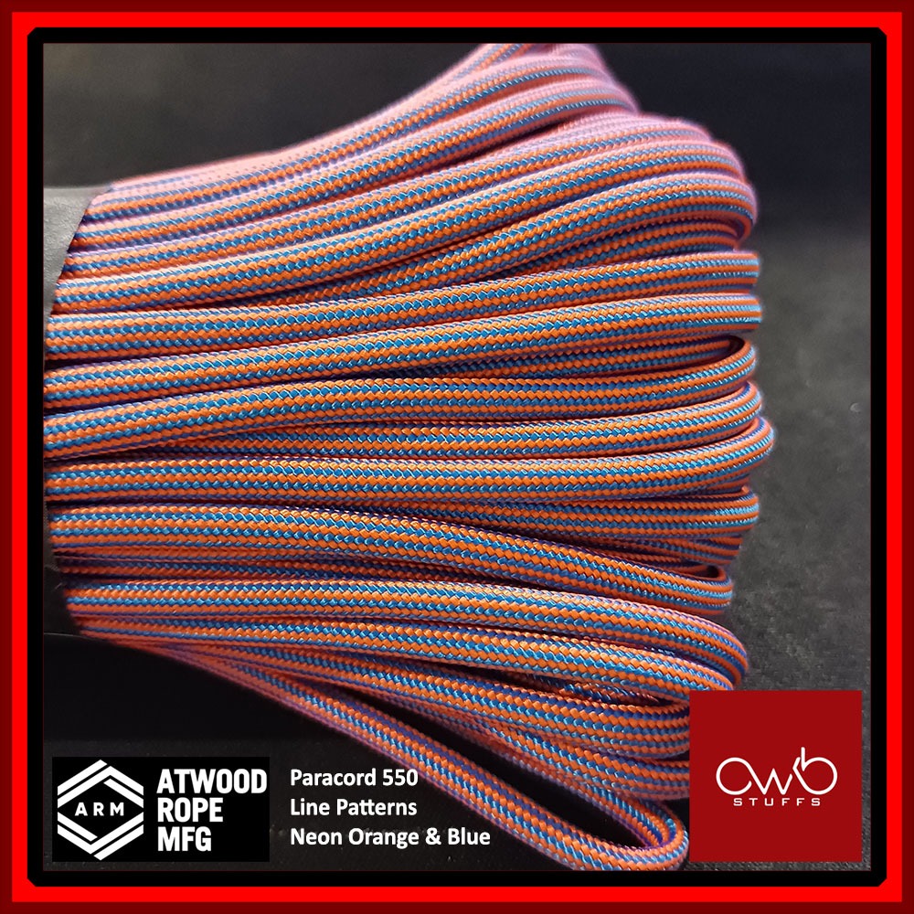 Atwood USA - Paracord 550 - 10ft Length - Set 4 of 5 (Special Exclusive Pattern Set 1)