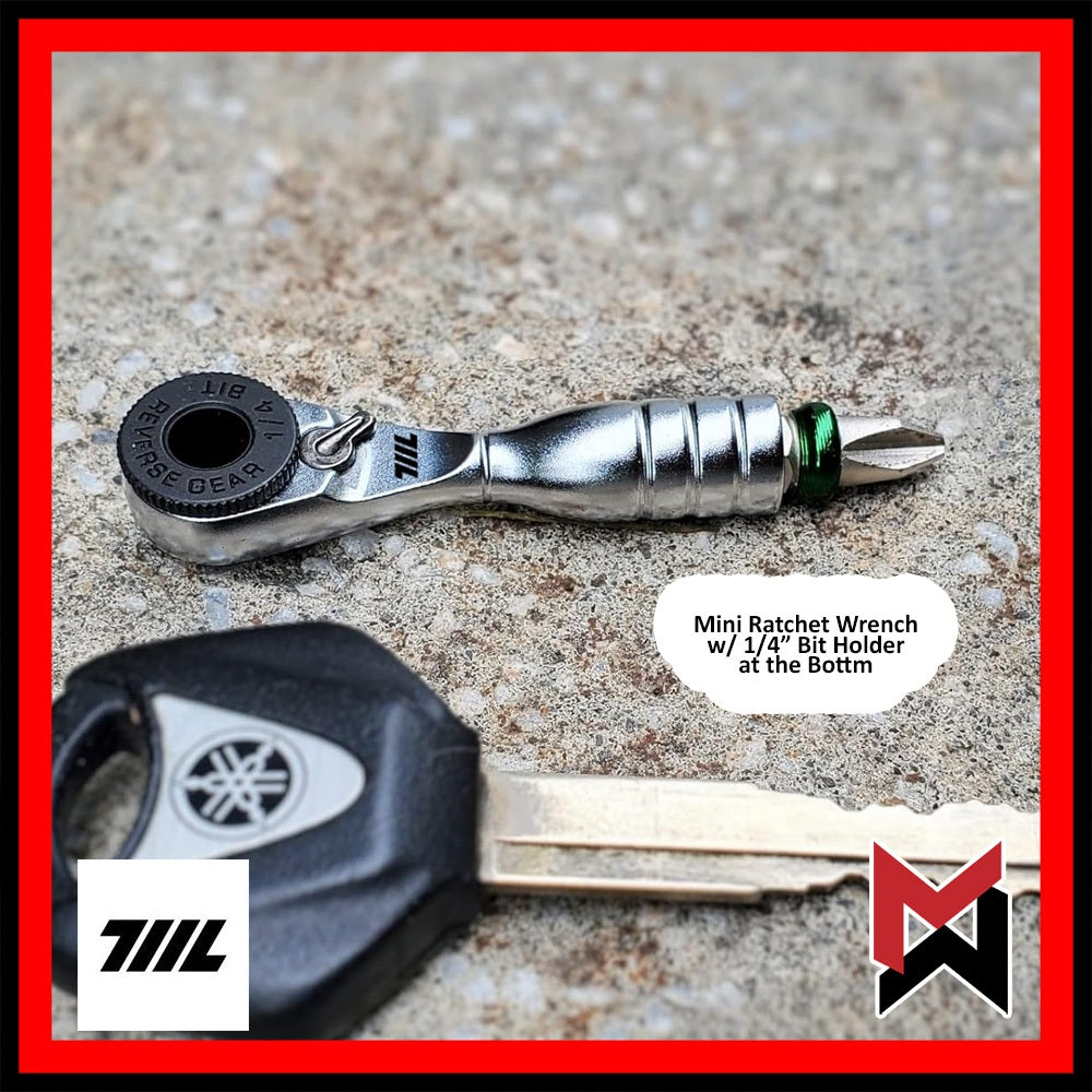 711L EDC Ratchet Wrench for Multi Tools ¼” Hex Bit - for Leatherman