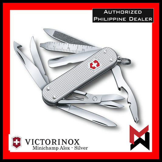 Victorinox MiniChamp Alox Pocket Swiss Army Knife Multi-Tool Mini Champ