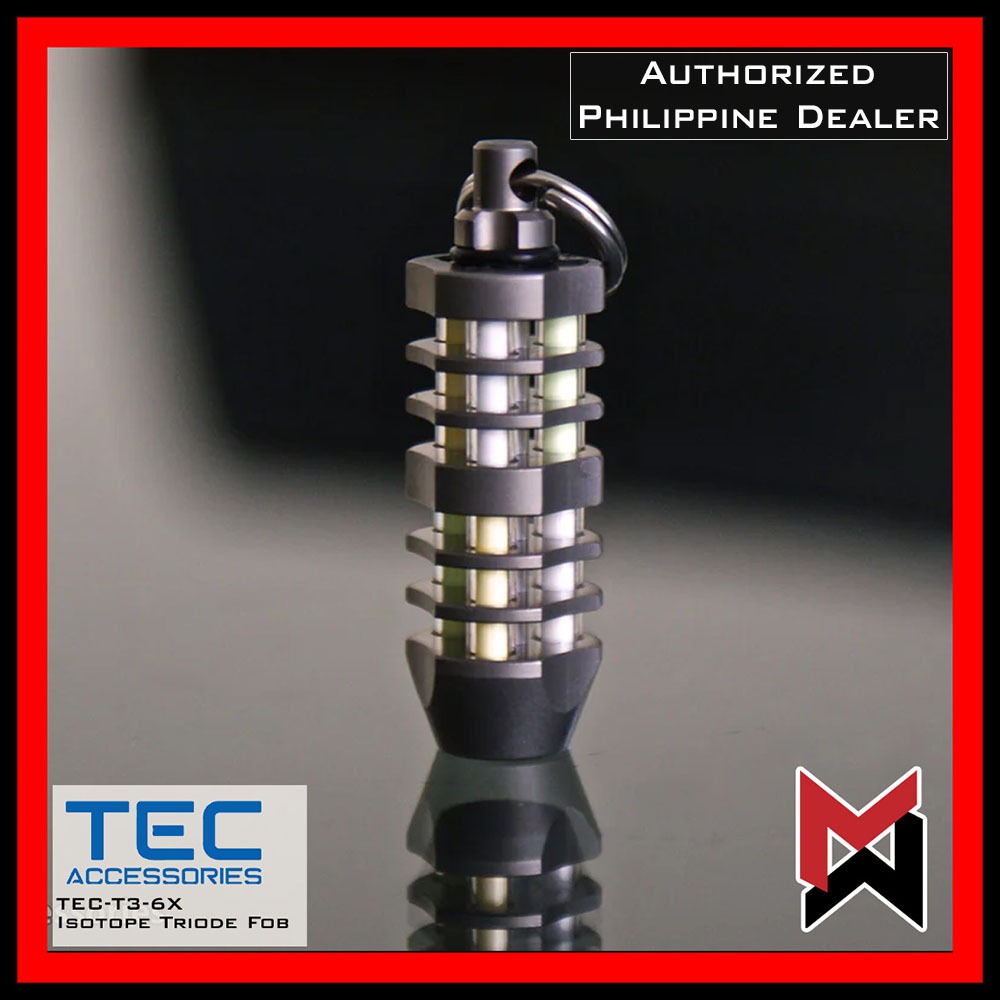 TEC - T3-6X Titanium Ti  Isotope Triode Fob - Tritium / Trits Holder