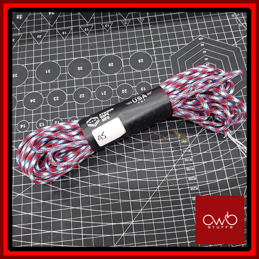 Atwood USA - Paracord 550 - 10ft Length - Set 4 of 5 (Special Exclusive Pattern Set 1)