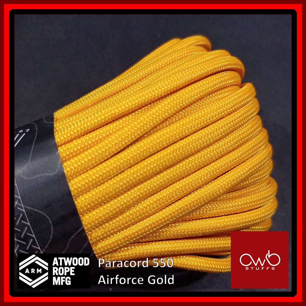 Atwood USA - Paracord 550 - 10ft Length - Plain Colors