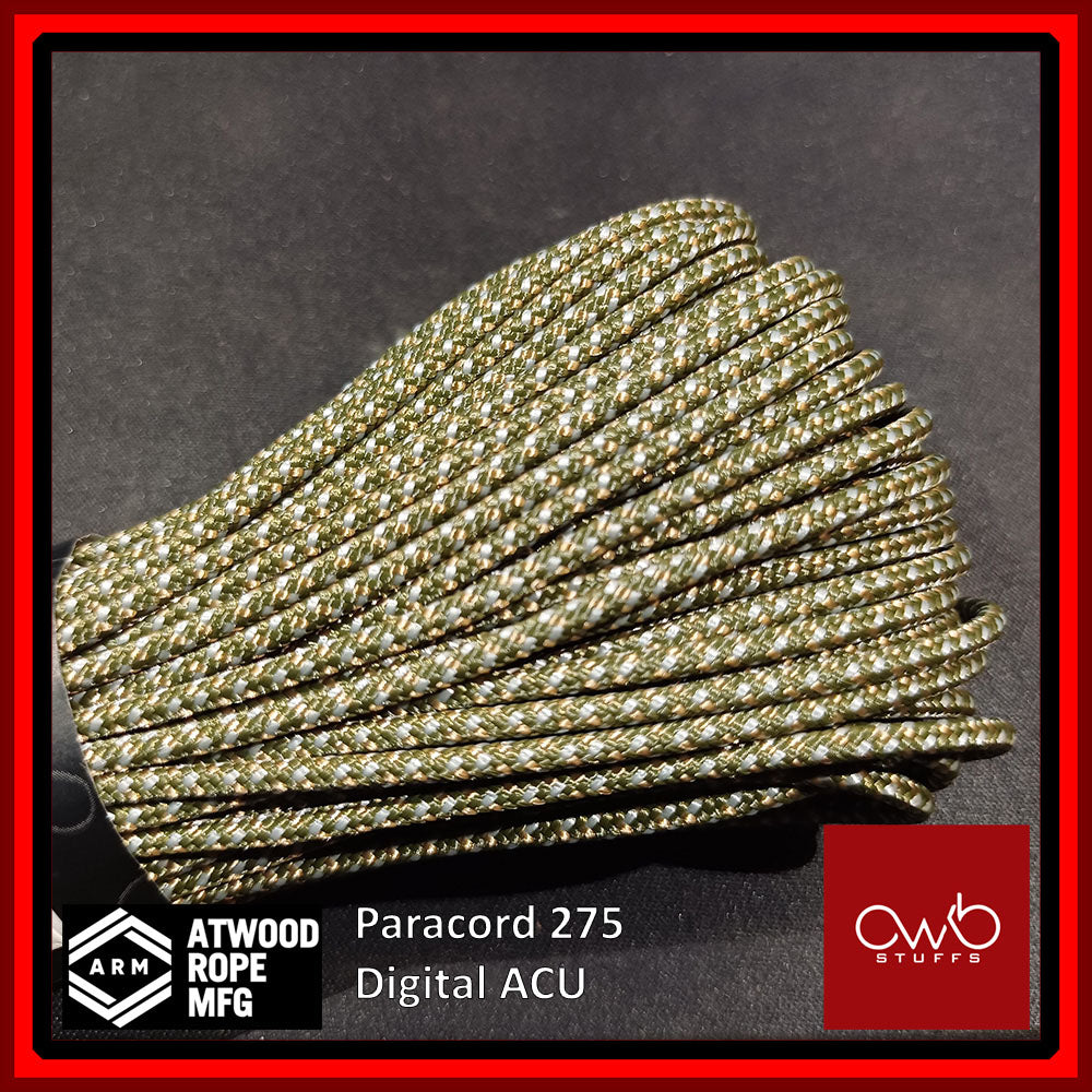 ATWOOD USA - Tactical Cord 275 - Set 1 of 2 - Paracord 3/32 4 Strand