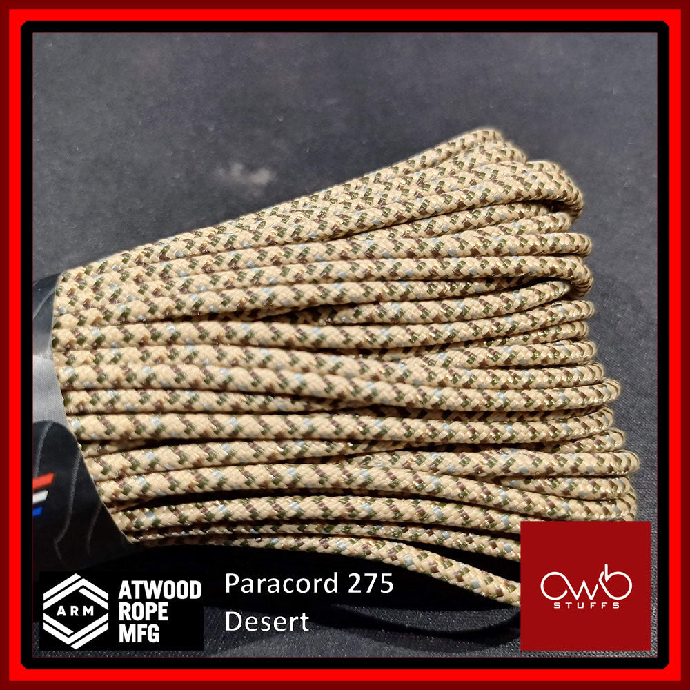 ATWOOD USA - Tactical Cord 275 - Set 1 of 2 - Paracord 3/32 4 Strand