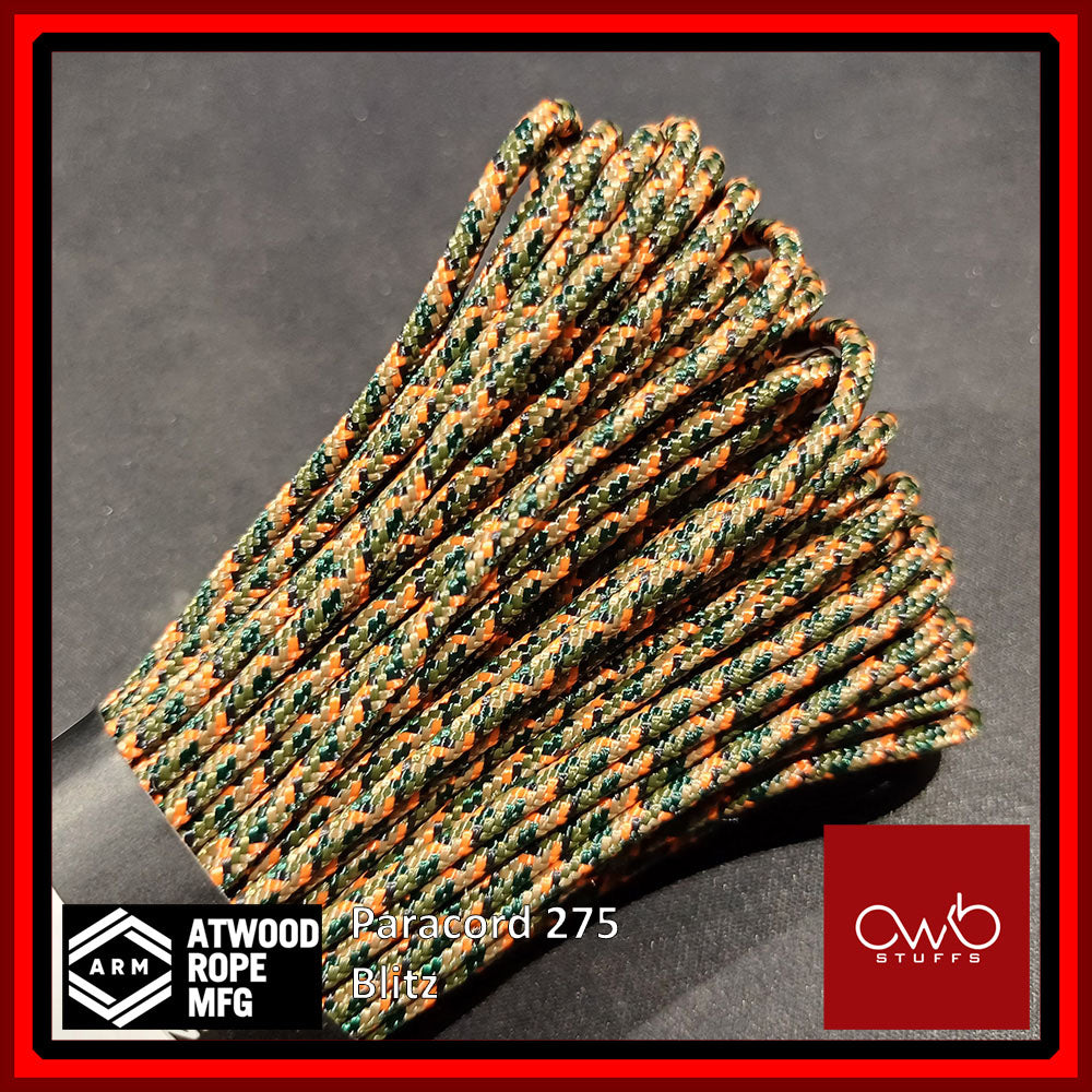 ATWOOD USA - Tactical Cord 275 - Set 2 of 2 (Special Pattern Set) - Paracord 3/32 4 Strand