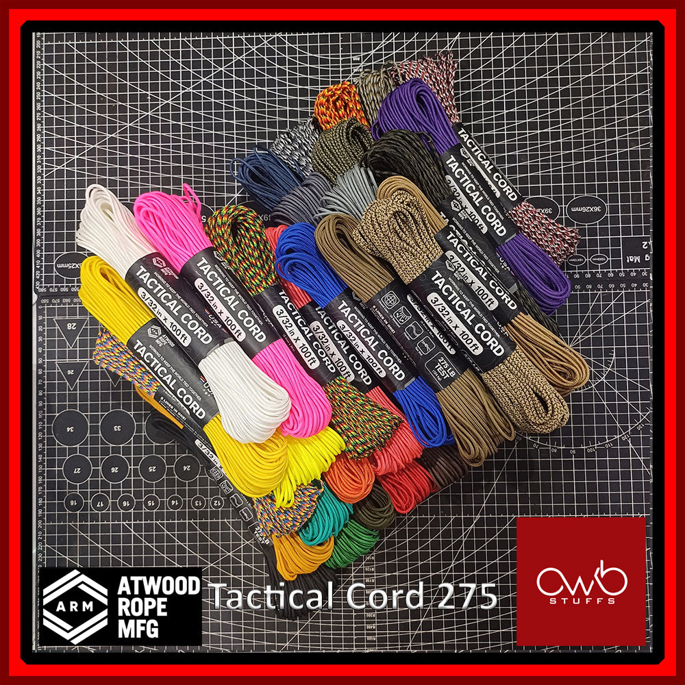 ATWOOD USA - Tactical Cord 275 - Set 1 of 2 - Paracord 3/32 4 Strand