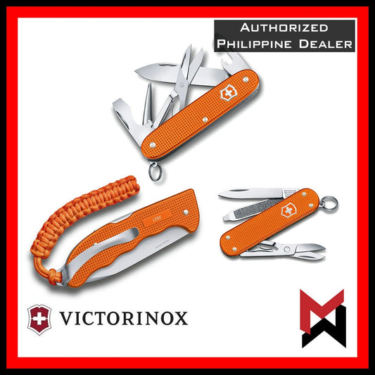 Victorinox  Pioneer X / Classic SD / Hunter Pro Alox Limited 2021 - Tiger Orange - Swiss Army Knife