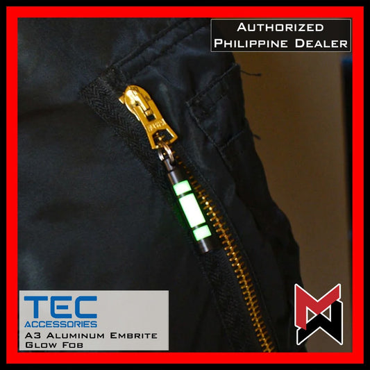 TEC - A3 Aluminum Embrite Glow Fob - Black