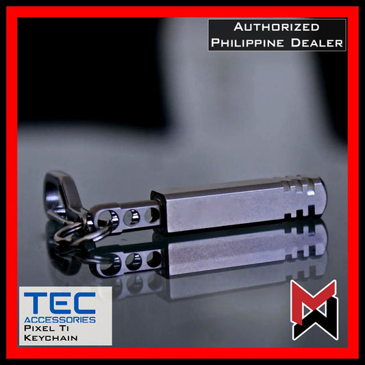 TEC - Pixel Ti Keychain Microlight - Led Flashlight - Natural Titanium