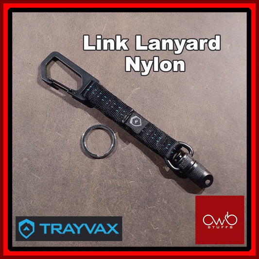 Trayvax Link Lanyard - Climb Spec Nylon - Keychain Keyholder - For Trayvax Wallet