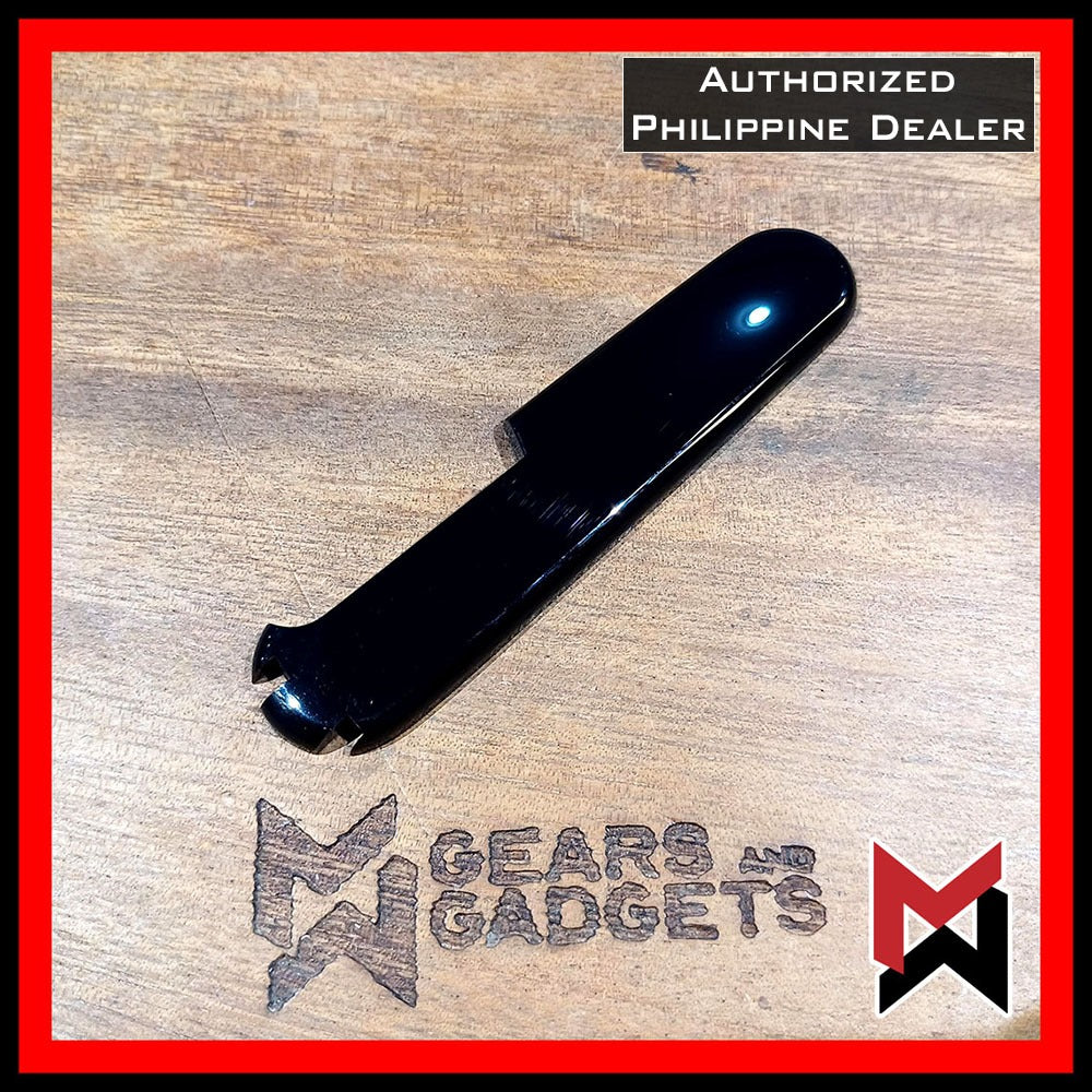 Victorinox BLACK 91mm Scale / Handle / Pen - Front Back / 1 - 2 Slots Scales Handles Replacement