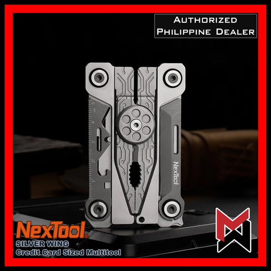 NexTool - Silver Wing - Credit Card Size Pliers Multitool - SilverWing