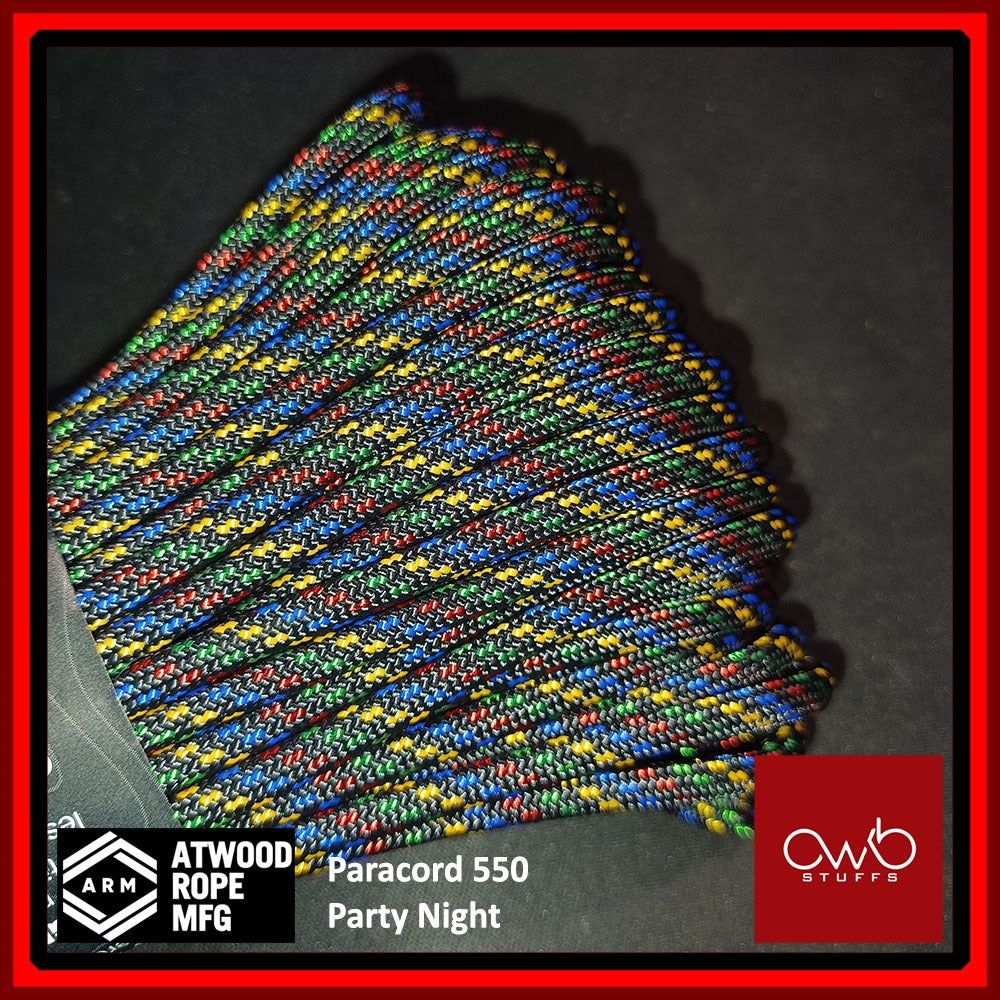 Atwood USA - Paracord 550 - 10ft Length - Set 4 of 5 (Special Exclusive Pattern Set 1)