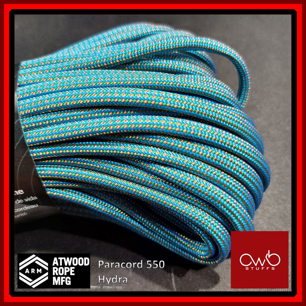 Atwood USA - Paracord 550 - 10ft Length - Set 5 of 5 (Special Exclusive Pattern Set 2)