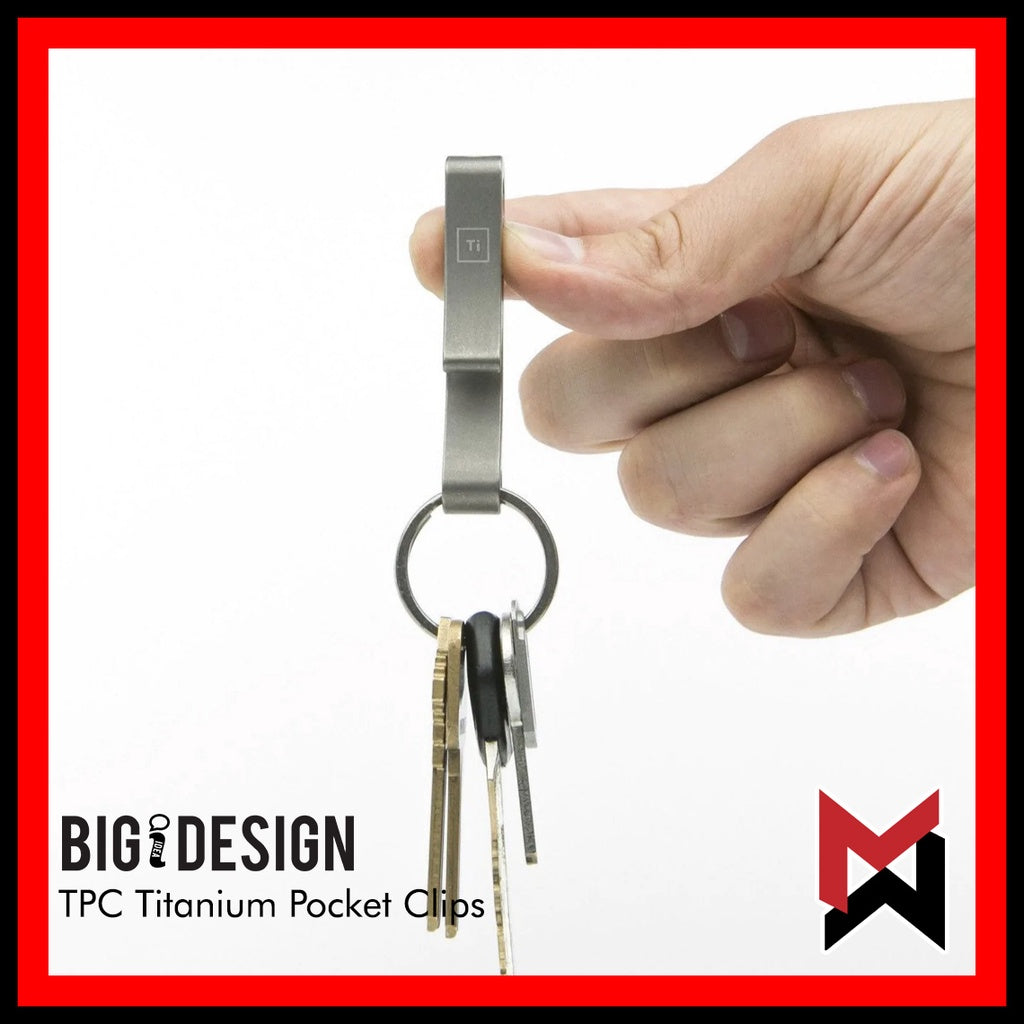 BIGiDESIGN - TPC Titanium Pocket Clip - Big Idea Design