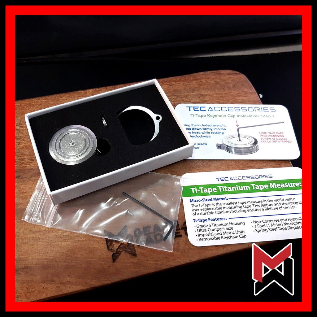 TEC - Ti Titanium Tape Measure - Stonewash - TEC Accessories