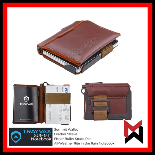 Trayvax Summit Notebook - Fisher Space Pen / Summit Wallet / Rite in the Rain Notebook