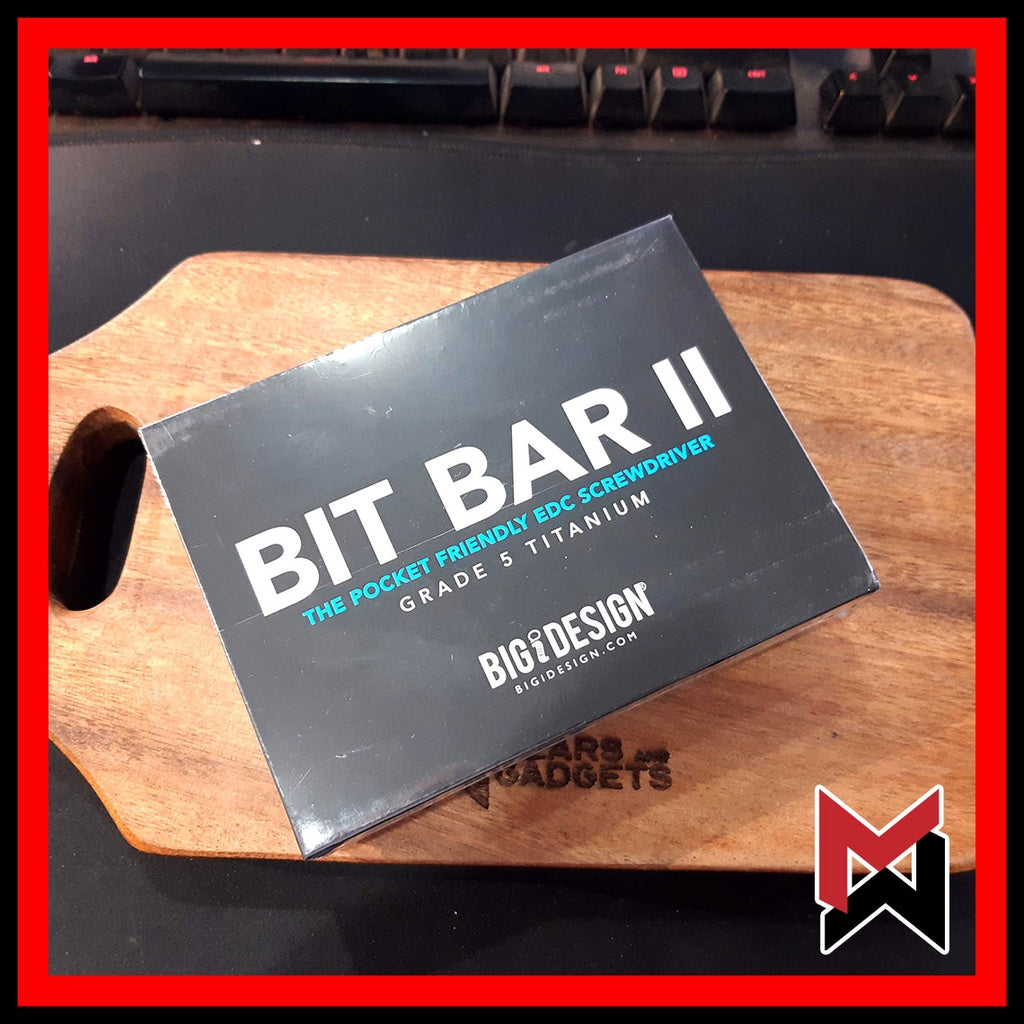 BIGiDESIGN - Ti Bit Bar 2 - Titanium Stonewashed / Black DLC - Big idea Design - Bitbar II