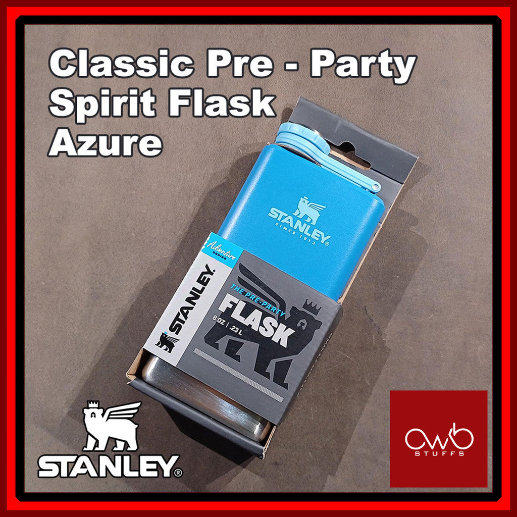 Stanley Classic Adventure Pre-Party Flask - Azure Blue