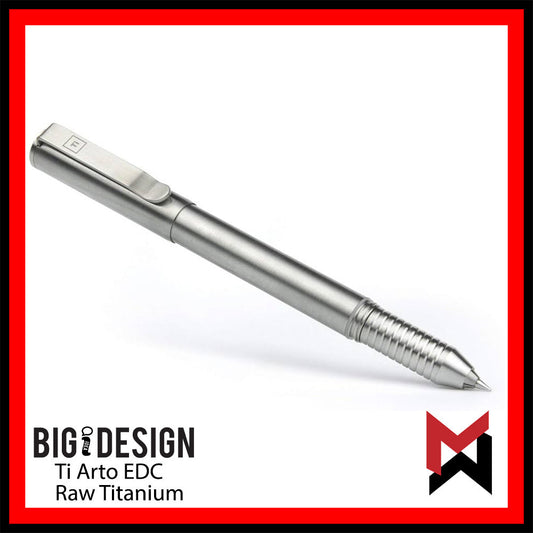 BIGiDESIGN - Ti Arto EDC - Raw Titanium - BID Big Idea Design