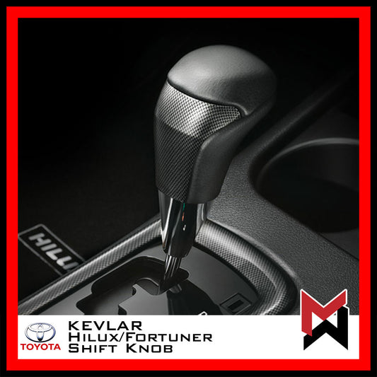 Toyota Genuine Automatic Shift Knob - Hilux Fortuner Innova - Kevlar / Carbon Fiber