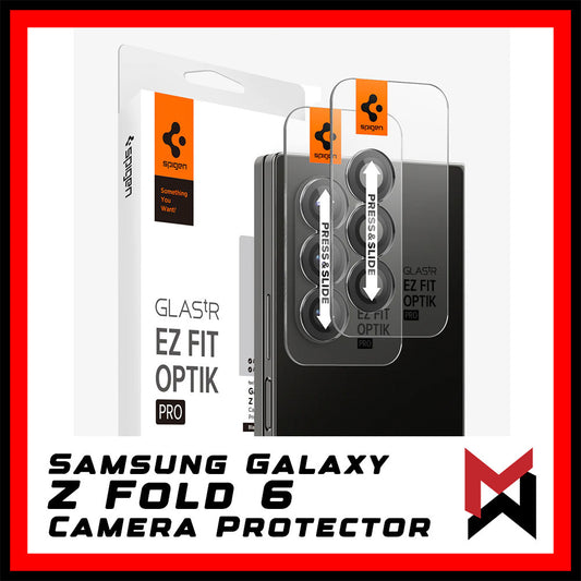 Spigen Samsung Galaxy Z Fold 6 Camera Lens Protector Optik Pro Tempered Glass - 2 Pack