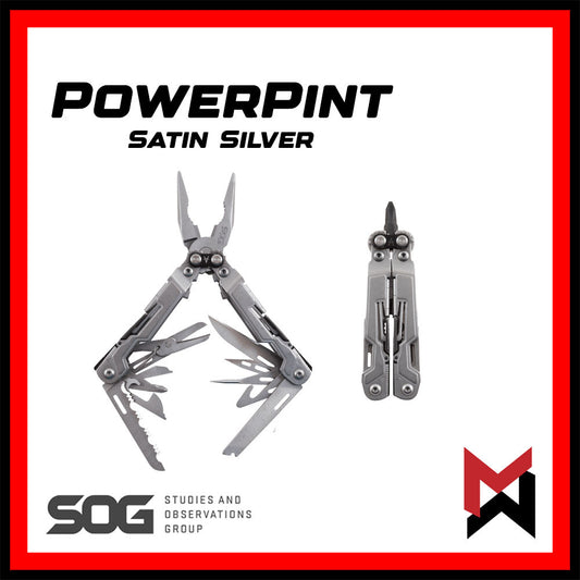 SOG - PowerPint / Power Pint - Satin Silver - EDC Multitool