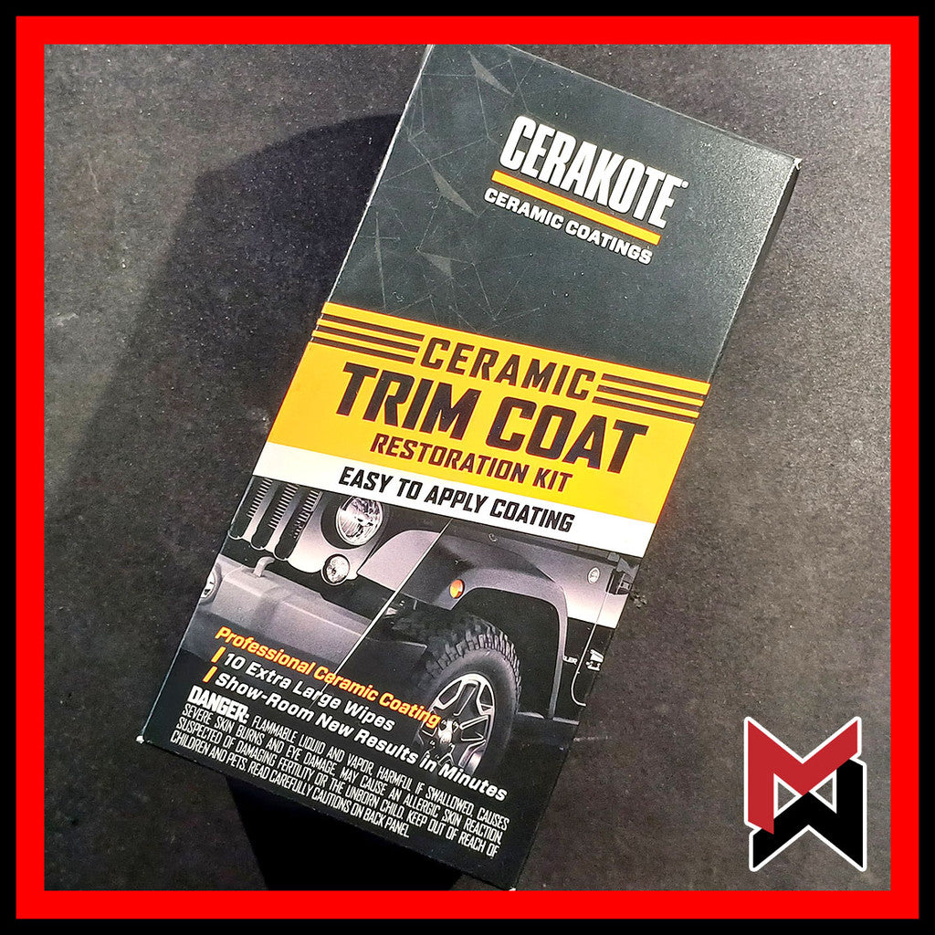 CERAKOTE - Ceramic Trim Coat Kit Plastic Black Restorer - 10 pc Pack