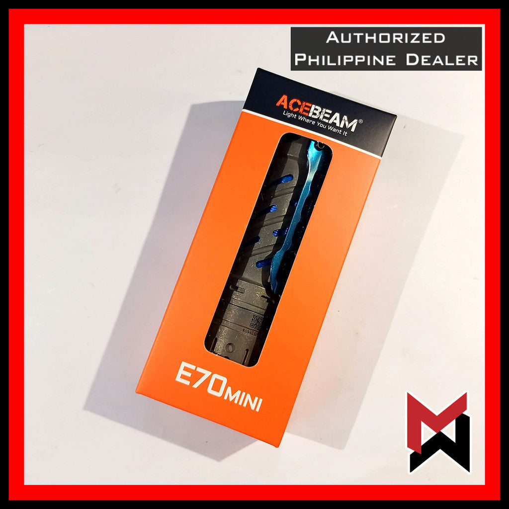 ACEBEAM - E70 Mini - Titanium Stonewashed - HIGH CRI - 1500 Lumens LED Flashlight