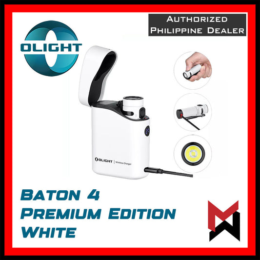 Olight Baton 4 Premium - Stormtrooper White - LIMITED - LED Flashlight