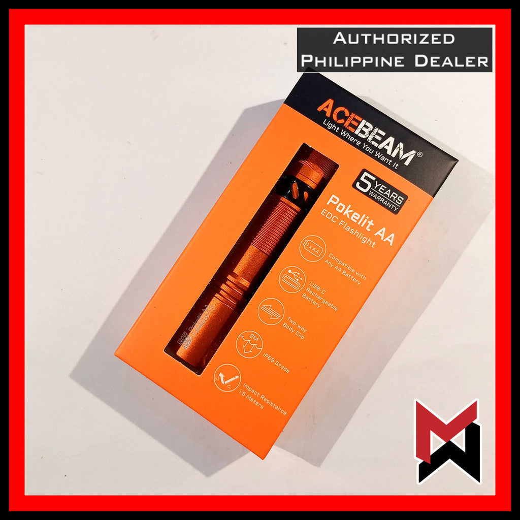 ACEBEAM - Pokelit AA - Orange - High CRI 90 - 5000K - 550 Lumens